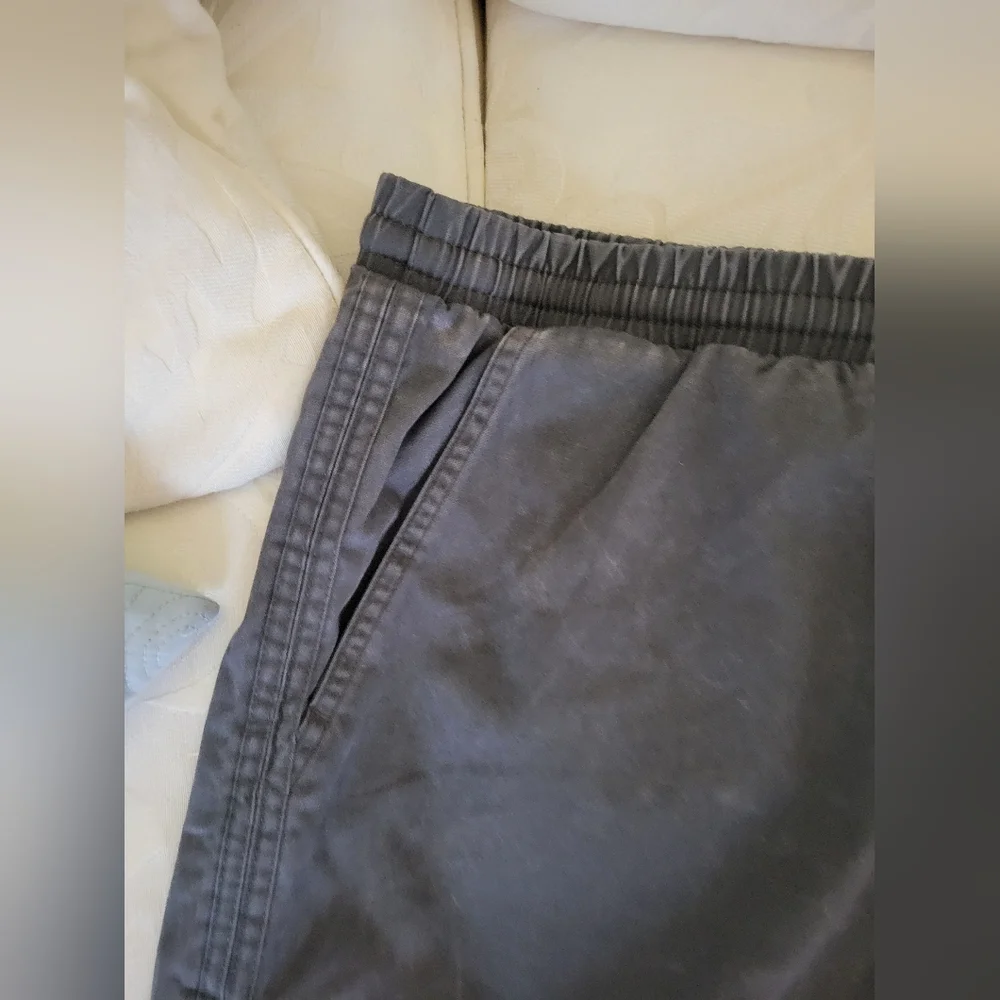 Gray Drawstring Swim Trunks - Picture 4 of 7